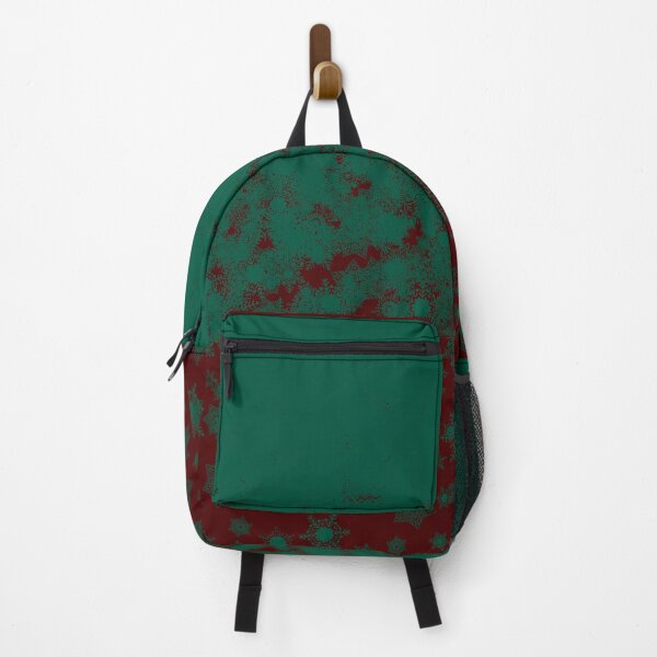Item preview, Blizzard - Green snowflakes on a maroon background designed and sold by illustratious.