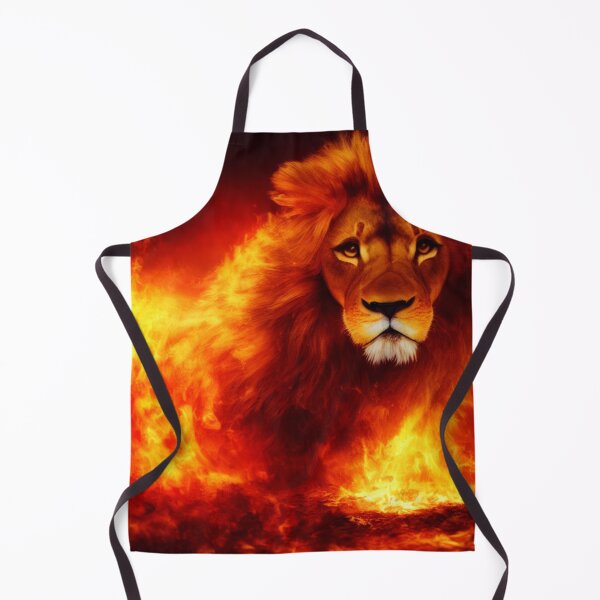 Item preview, Lion Surrounded by Red Flames and Fire designed and sold by DesignerKin.