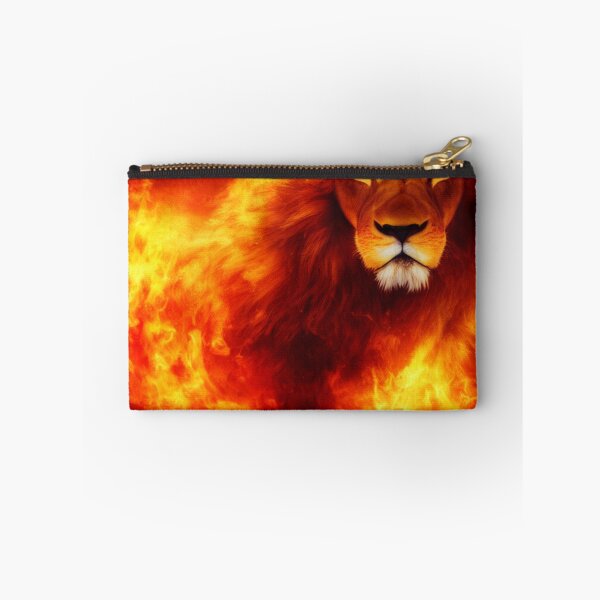 Item preview, Lion Surrounded by Red Flames and Fire designed and sold by DesignerKin.