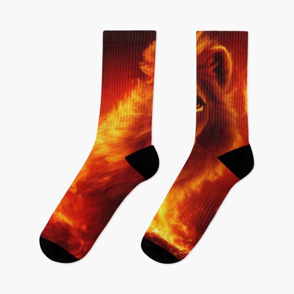 Item preview, Lion Surrounded by Red Flames and Fire designed and sold by DesignerKin.