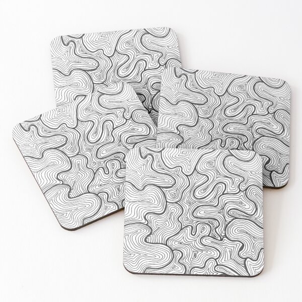 Item preview, LorenTriesArt BW Abstract Line Art designed and sold by lorentriesart.