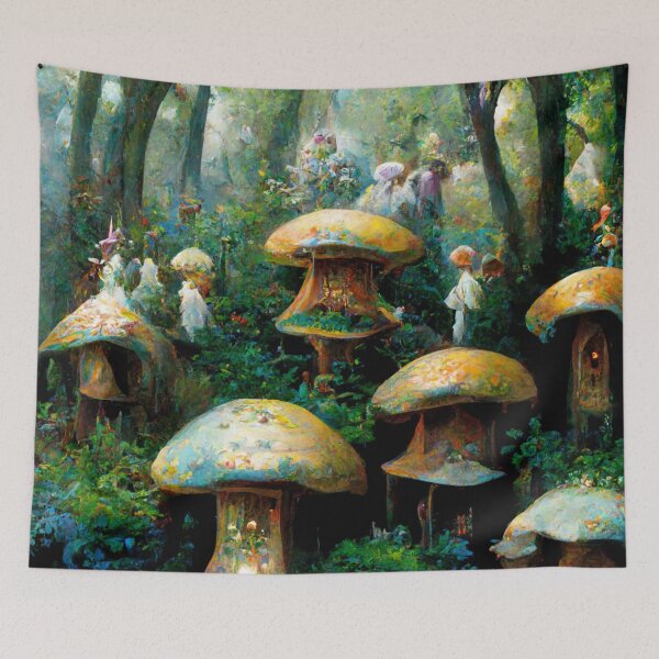 Item preview, Fairytale village - Fantasy dream designed and sold by Monkyra.