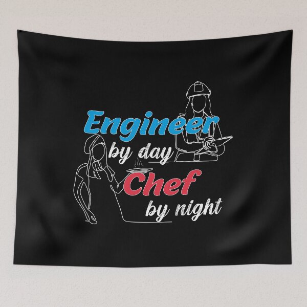 Item preview, Women Engineer By Day Chef By Night designed and sold by Exosia Shop ⭐⭐⭐⭐⭐.