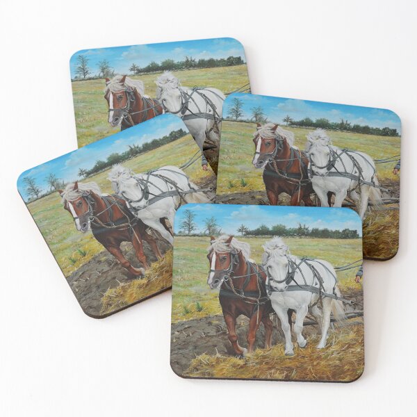Item preview, plowing with horses designed and sold by LodiArt.