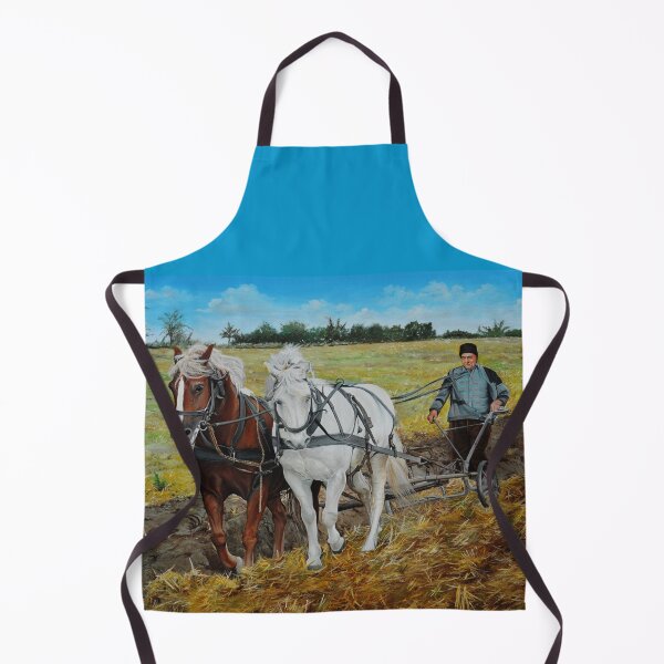 Item preview, plowing with horses designed and sold by LodiArt.