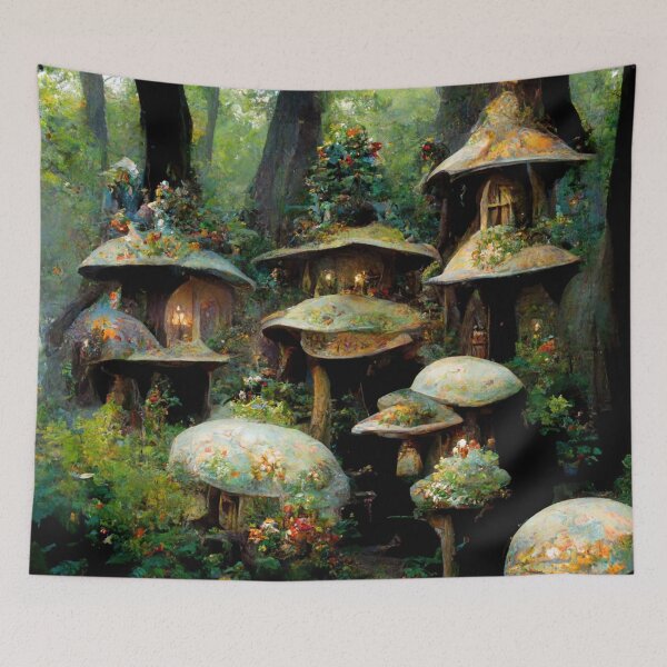 Item preview, Fairytale village - Fantasy dream designed and sold by Monkyra.
