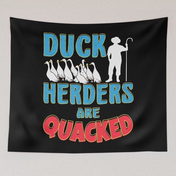Item preview, Funny Quacked Duck Herders Pun designed and sold by Gold Wings Tees.