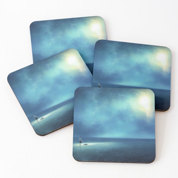 Item preview, An Unknown World - Blue Sea and Blue Stars designed and sold by DesignerKin.