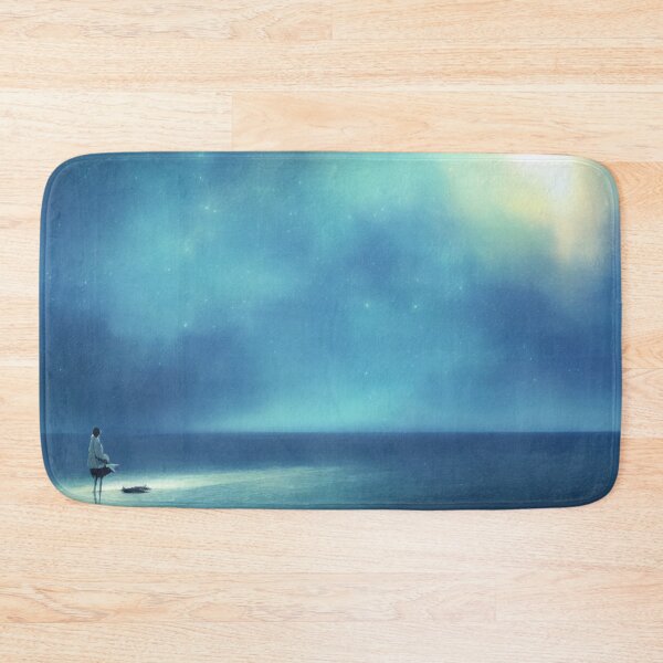 Item preview, An Unknown World - Blue Sea and Blue Stars designed and sold by DesignerKin.