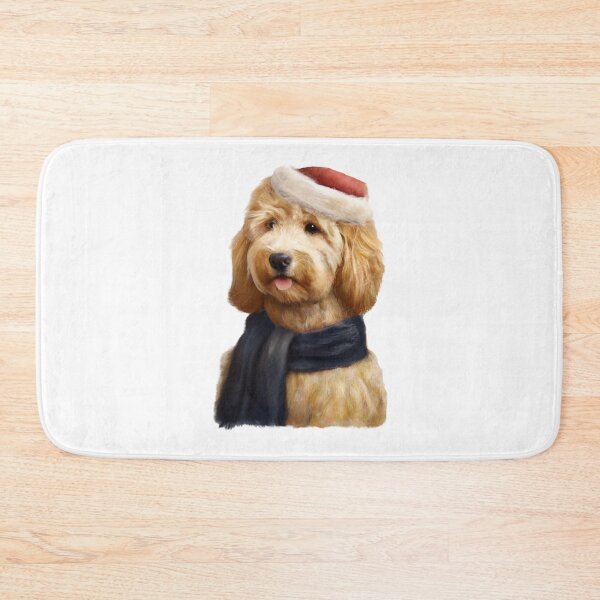 Item preview, Christmas Goldendoodle Painting | Beautiful Dog Art designed and sold by Portraits of Dogs.