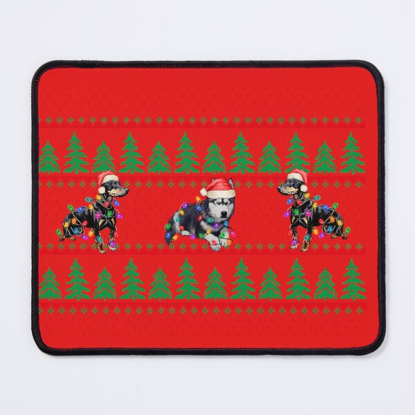 Item preview, Christmas knitting dog pattern. Festive Dog. Christmas dog. designed and sold by Doggymadness.