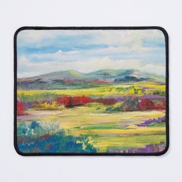 Item preview, Colorful Abstract Mountain Lamdscape,  designed and sold by Sally peckham.