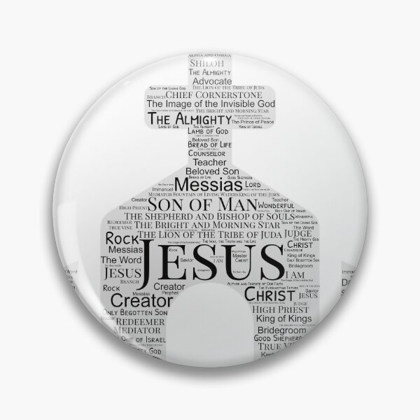 Item preview, All the Names of Jesus - Christian, Faith, Bible Verses Scriptures, The Name Above All Names - Genesis, Revelations, Colossians, John 3:16, Matthew 16:16, Isaiah 40:2 - Church - White designed and sold by zicutza.