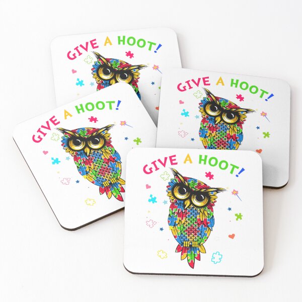 Item preview, Autism Awareness Give A Hoot Owl Puzzle  designed and sold by baronbennett.
