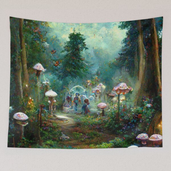 Item preview, Fairytale village - Fantasy dream designed and sold by Monkyra.