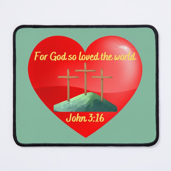 Item preview, For God So Loved the World ~ Calvary Crosses in Heart designed and sold by RhondaCGoins.