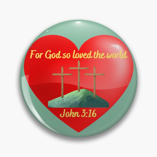 Item preview, For God So Loved the World ~ Calvary Crosses in Heart designed and sold by RhondaCGoins.