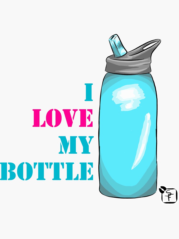 Water Bottle Stickers Sticker for Sale by SunshineJellyB