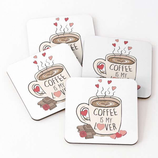 Item preview, Coffee Is My Lover Candy Valentines designed and sold by HappyLifeCreate.