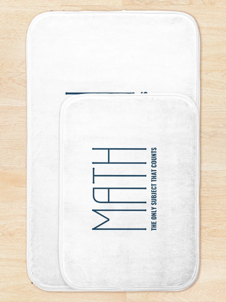 Thumbnail 5 of 6, Bath Mat, Funny Math Joke designed and sold by MathVerge.