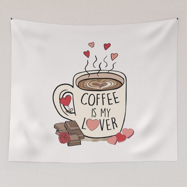 Item preview, Coffee Is My Lover Candy Valentines designed and sold by HappyLifeCreate.