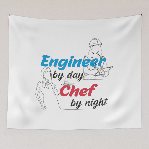 Item preview, Women Engineer By Day Chef By Night designed and sold by Exosia Shop ⭐⭐⭐⭐⭐.