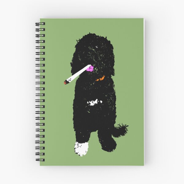 Item preview, Stoner Dog Portuguese Water Dog Design in green - Pet Pop Art - Animal Pop Art, Bespoke Options designed and sold by StudioFlea.