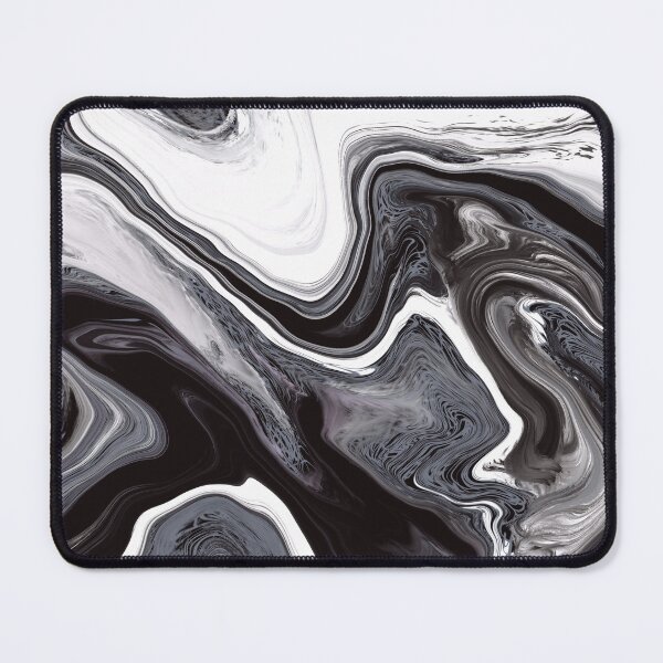 Item preview, Cool fluid design in wave pattern, black, grey and white, modern designed and sold by Susanna Schorr.