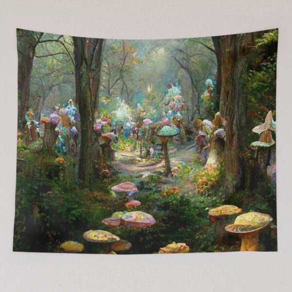 Item preview, Fairytale village - Fantasy dream designed and sold by Monkyra.