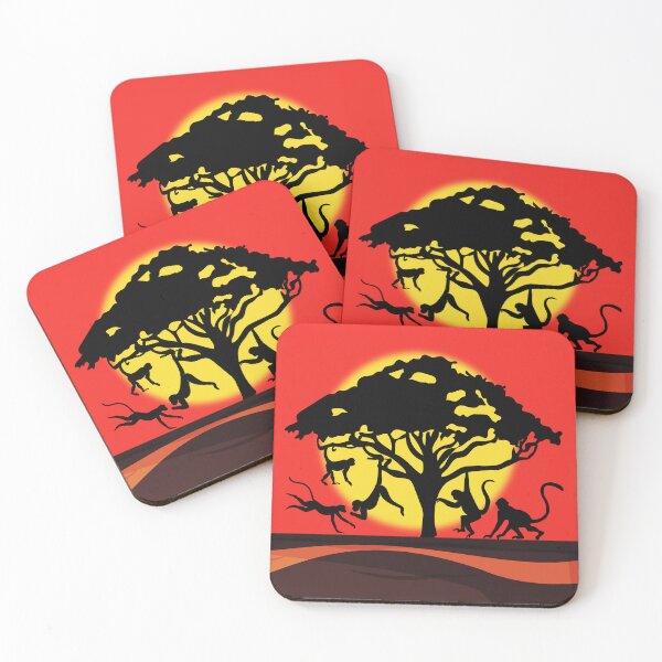 Item preview, Monkeys at play under the Acacia tree of Africa designed and sold by Knoosh68.