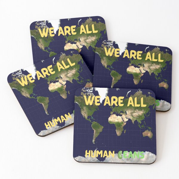 Item preview,  WE ARE ALL HUMAN BEANS - WE ARE ALL HUMAN - WORLD MAP designed and sold by ArtzandDesignz.