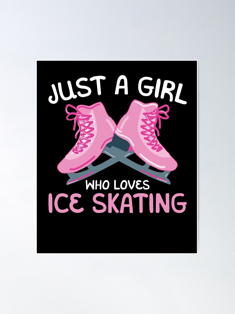 Beautiful Figure Skater Girl Gift Idea Figure Ice Skating Poster