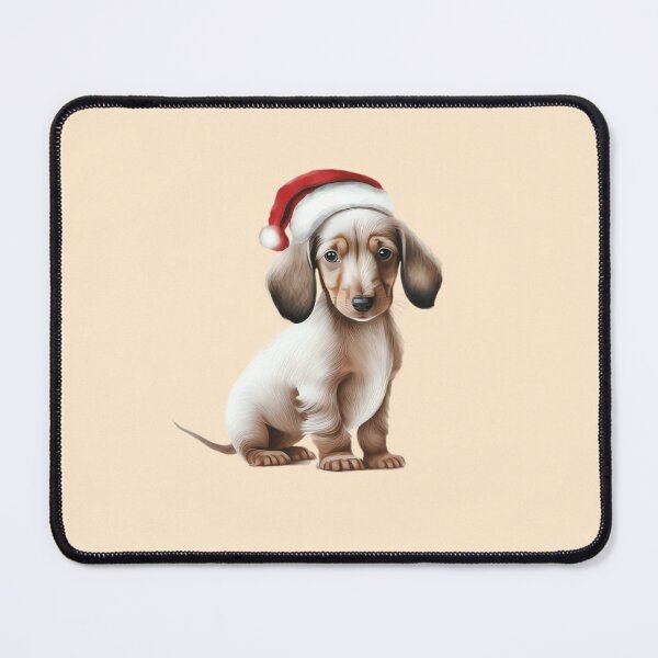 Item preview, Dachshund with Santa hat designed and sold by MAV-Arts.