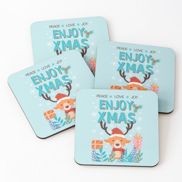 Item preview, Peace Love Joy Enjoy X Mas Christmas Reindeer designed and sold by bolimj.