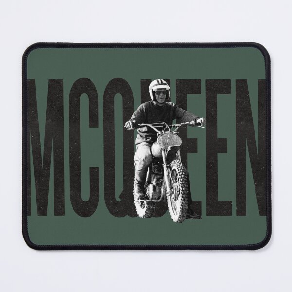 Item preview, Steve McQueen on classic Husky - on Green designed and sold by boltjesdesign.
