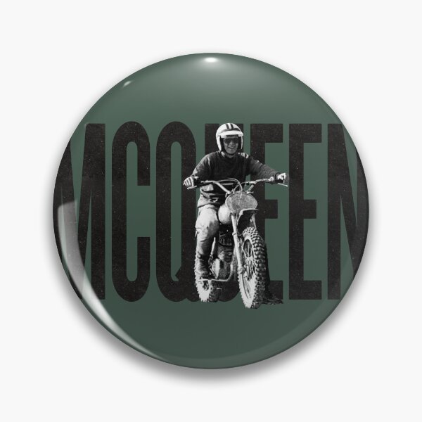 Item preview, Steve McQueen on classic Husky - on Green designed and sold by boltjesdesign.