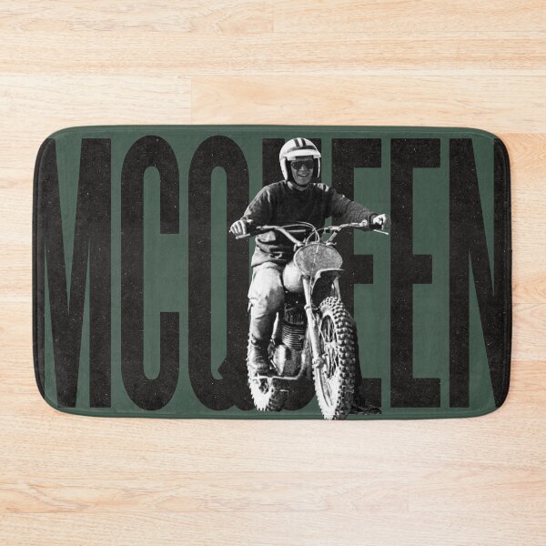 Artikelvorschau, Steve McQueen auf klassischem Husky – auf Grün entworfen und verkauft von boltjesdesign.