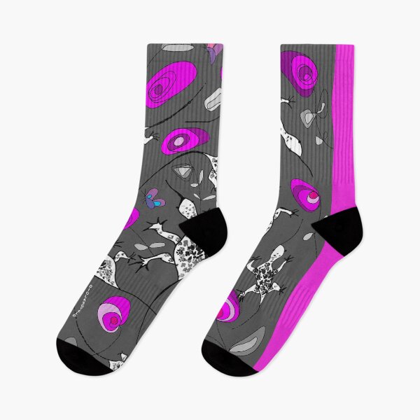 Item preview, White lizards and pink flowers/ b designed and sold by Diola Sotelo.