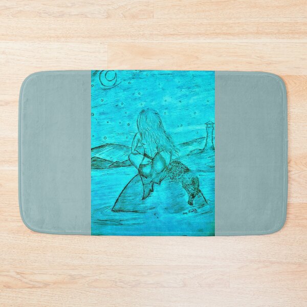 Item preview, The Selkie and the lighthouse in blue  designed and sold by Ivy-Bindig.