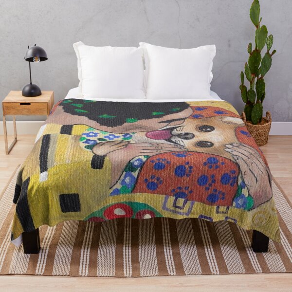 Item preview, Dog Kiss like Klimt! designed and sold by sarahkeenan.