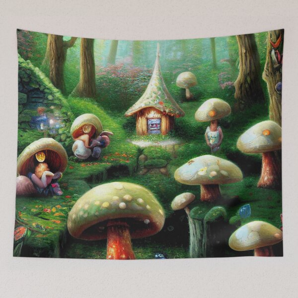 Item preview, Fairytale village - Fantasy dream designed and sold by Monkyra.