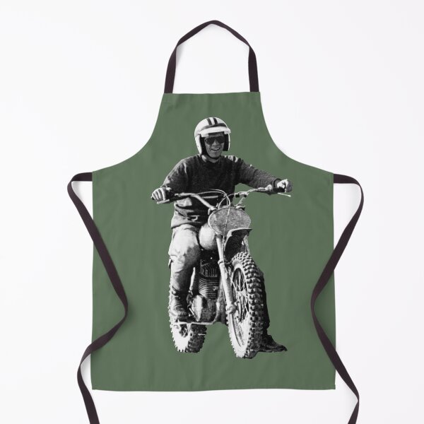Artikelvorschau, Steve McQueen auf klassischem Husky – auf Grün entworfen und verkauft von boltjesdesign.