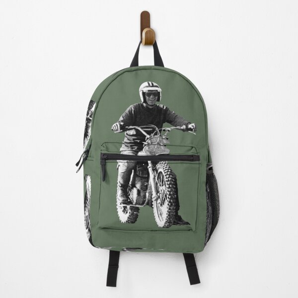 Item preview, Steve McQueen on classic Husky - on Green designed and sold by boltjesdesign.