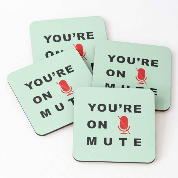 Item preview, "You're on Mute" Funny Microphone Quote designed and sold by LindaCooke.