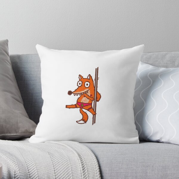 Poledancer Fox Throw Pillow