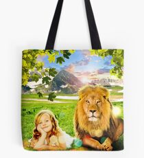 Sieh dich selbst (Mädchen und Löwe) Tasche