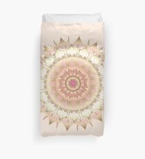 Delicate Gold Rose Mandala Bettbezug