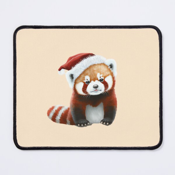 Item preview, Red panda with Santa hat designed and sold by MAV-Arts.
