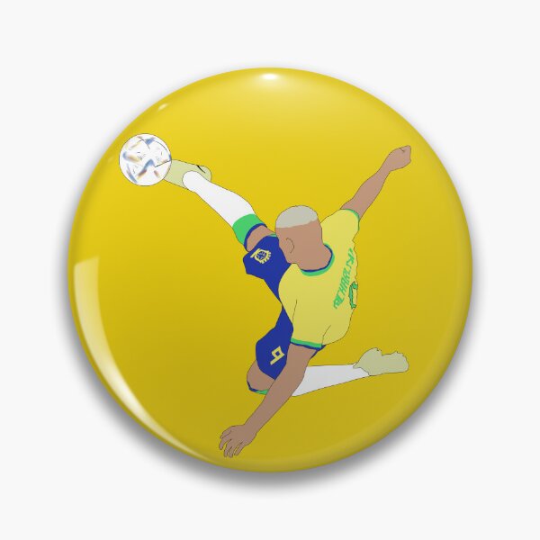 Item preview, Richarlison Bicycle Kick Brazil World Cup Minimalist designed and sold by Hevding.