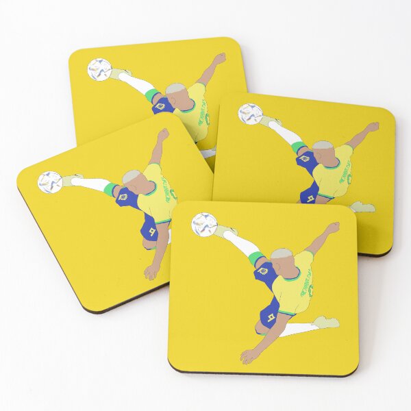 Item preview, Richarlison Bicycle Kick Brazil World Cup Minimalist designed and sold by Hevding.